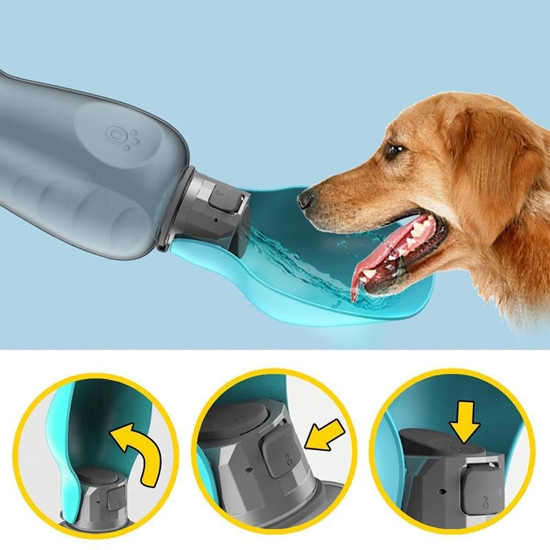 Portable Dog Water Bottle - 800 ML Capacity for Outdoor Walks