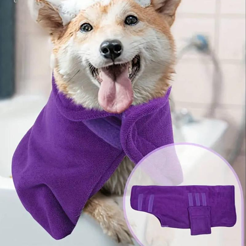 Pet Towel, Pet Bath Towel Drying Bath Towel, Absorbent Fast Drying Dog Bathrobe Soft Absorbent Fabric Extra Long, Pet Care Tool