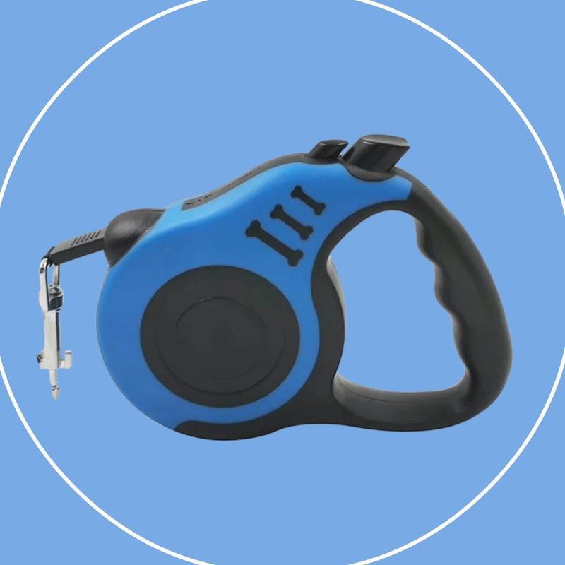 BLUE 16Ft Long Dog Leash Automatically Retractable