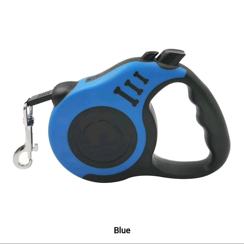 BLUE 16Ft Long Dog Leash Automatically Retractable