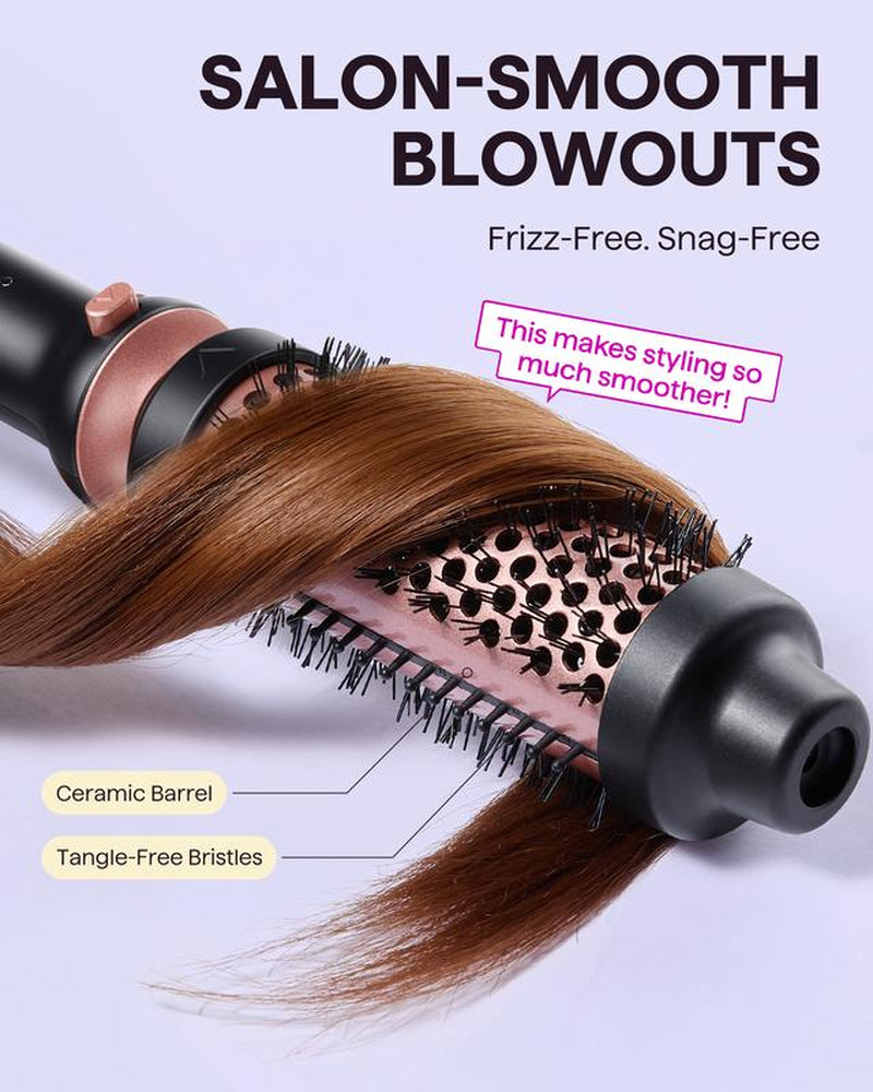 Wavytalk Multi-Curl 5-In-1 Ceramic Curling Wand Set, Fast Heat up Curling Wand from 1/2 to 1 1/4 Inch and a Thermal Brush, Dual Voltage Curling Iron