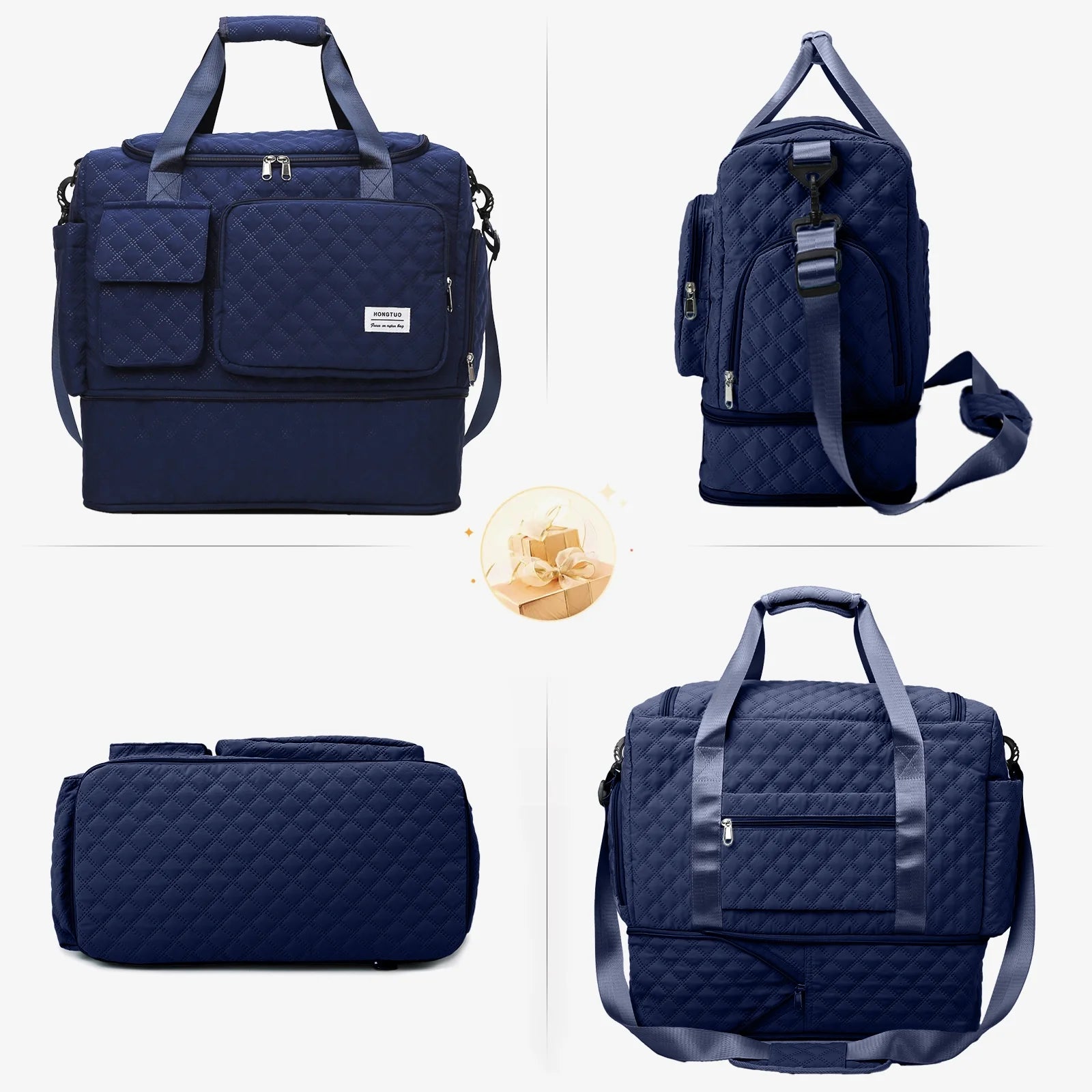 Travel Duffle Bag Weekender Bags for Women with Shoe Compartment Carry on Overnight Bag with Toiletry Bag Hospital Bag for Labor and Delivery Weekender Overnight Bag for Trave Sport Hospital
