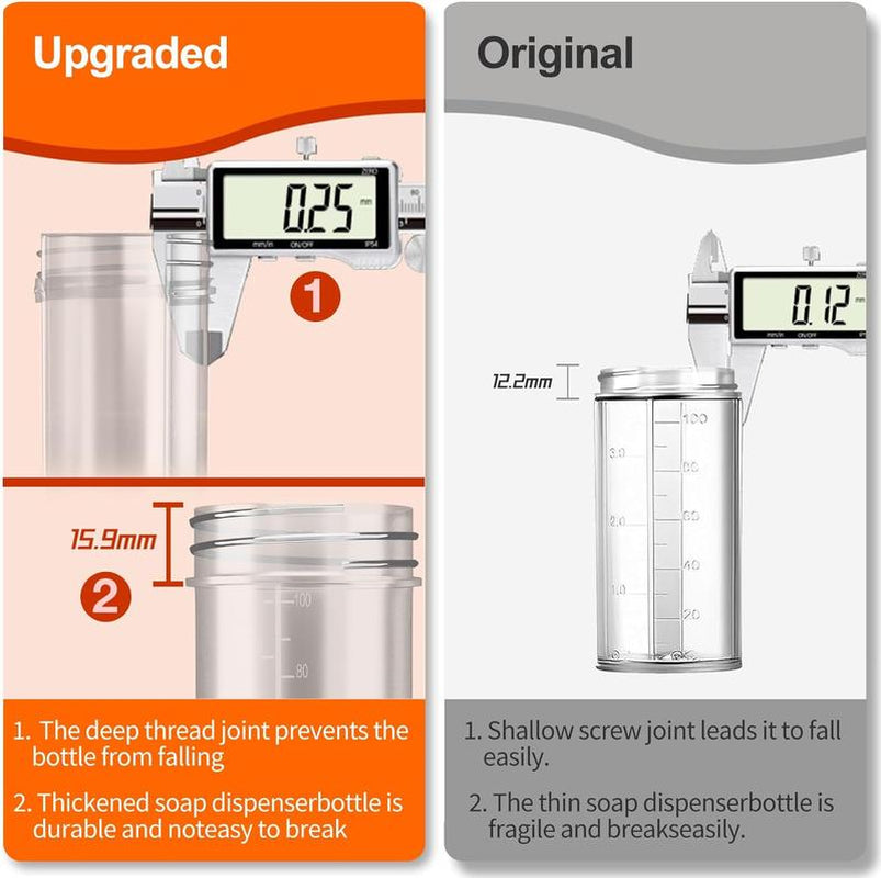 1-Pack Dog Shower Hose Attachment with 8 Spray Modes & Soap Dispenser – Orange