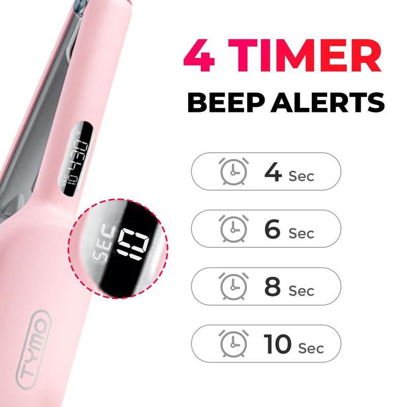 TYMO ROVY COMPACT Hair Waver Crimper, Hair Curler & Curling Irons, Hair Styling Tool with Negative Ionic Technology for Smooth Waves, Wavy Comfort, Hollywood Waves,Negative Ion,Beach Waver,Cash Kate Curling Iron