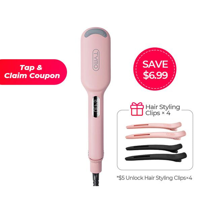 TYMO ROVY COMPACT Hair Waver Crimper, Hair Curler & Curling Irons, Hair Styling Tool with Negative Ionic Technology for Smooth Waves, Wavy Comfort, Hollywood Waves,Negative Ion,Beach Waver,Cash Kate Curling Iron