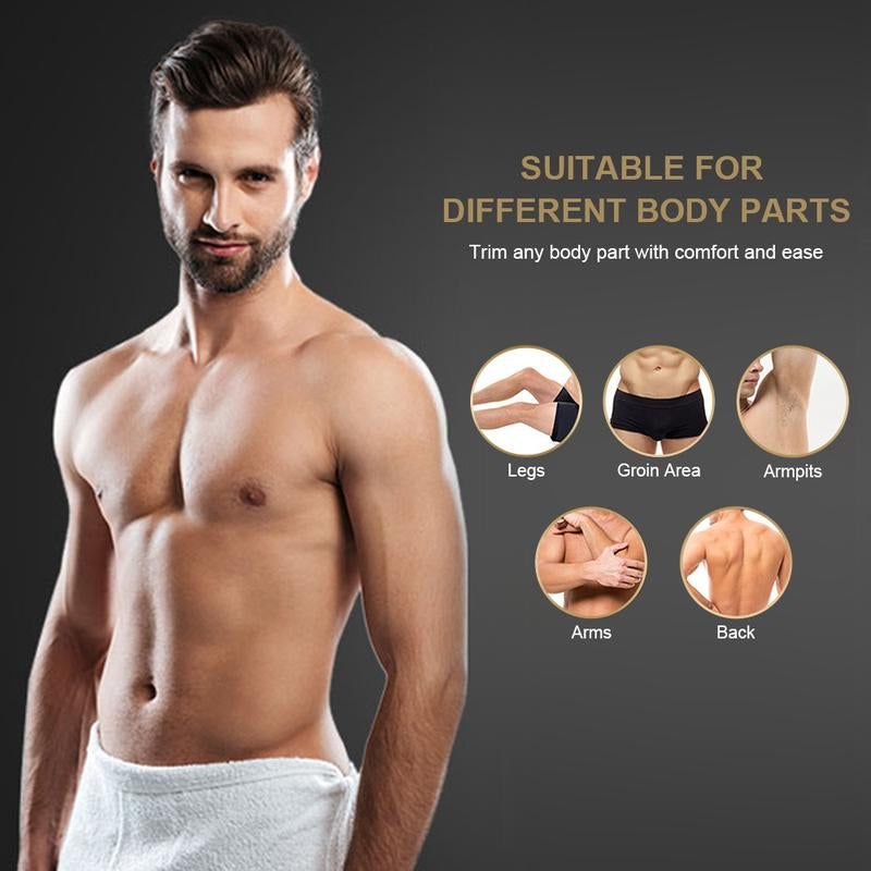 OLOV Electric Body Hair Shaver-Groin Hair Trimmer, Ball Trimmer for Men - Replaceable Ceramic Blade Heads,Usb Recharge,Waterproof Male Hygiene Razor Safe Quick Gifts Cordless Gentle Trimming Fast Trimming