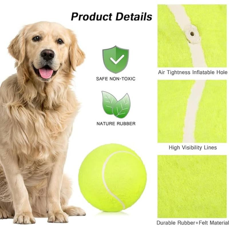 Tennis Ball Design Dog Toy, Pet Interactive Tennis Ball Toy, Pet Training Ball Toy, outside Pet Interactive Ball Toy for Dogs & Cats, Outdoor Toy