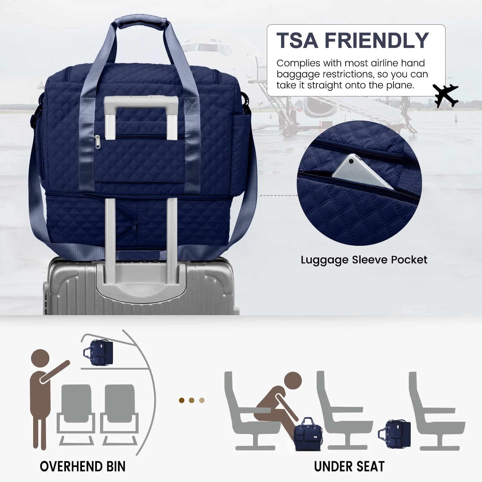 Travel Duffle Bag Weekender Bags for Women with Shoe Compartment Carry on Overnight Bag with Toiletry Bag Hospital Bag for Labor and Delivery Weekender Overnight Bag for Trave Sport Hospital