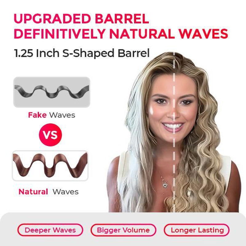 TYMO ROVY COMPACT Hair Waver Crimper, Hair Curler & Curling Irons, Hair Styling Tool with Negative Ionic Technology for Smooth Waves, Wavy Comfort, Hollywood Waves,Negative Ion,Beach Waver,Cash Kate Curling Iron