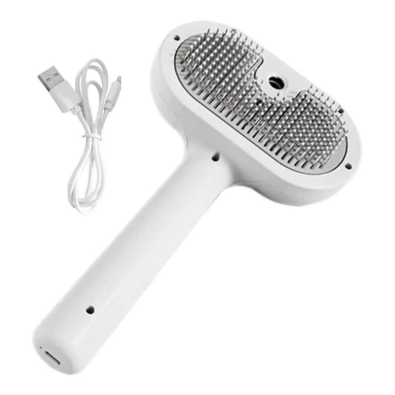 Rechargeable Steam Grooming Brush for Dogs & Cats