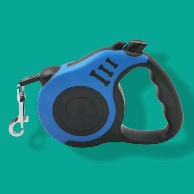 BLUE 16Ft Long Dog Leash Automatically Retractable