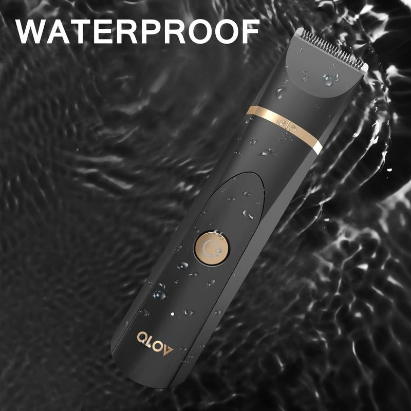 OLOV Electric Body Hair Shaver-Groin Hair Trimmer, Ball Trimmer for Men - Replaceable Ceramic Blade Heads,Usb Recharge,Waterproof Male Hygiene Razor Safe Quick Gifts Cordless Gentle Trimming Fast Trimming