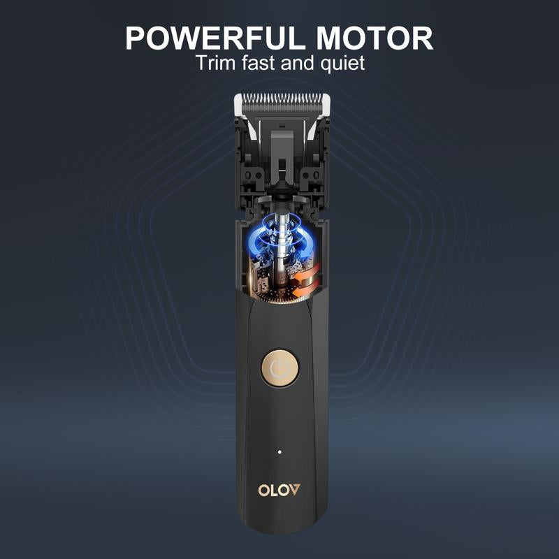 OLOV Electric Body Hair Shaver-Groin Hair Trimmer, Ball Trimmer for Men - Replaceable Ceramic Blade Heads,Usb Recharge,Waterproof Male Hygiene Razor Safe Quick Gifts Cordless Gentle Trimming Fast Trimming