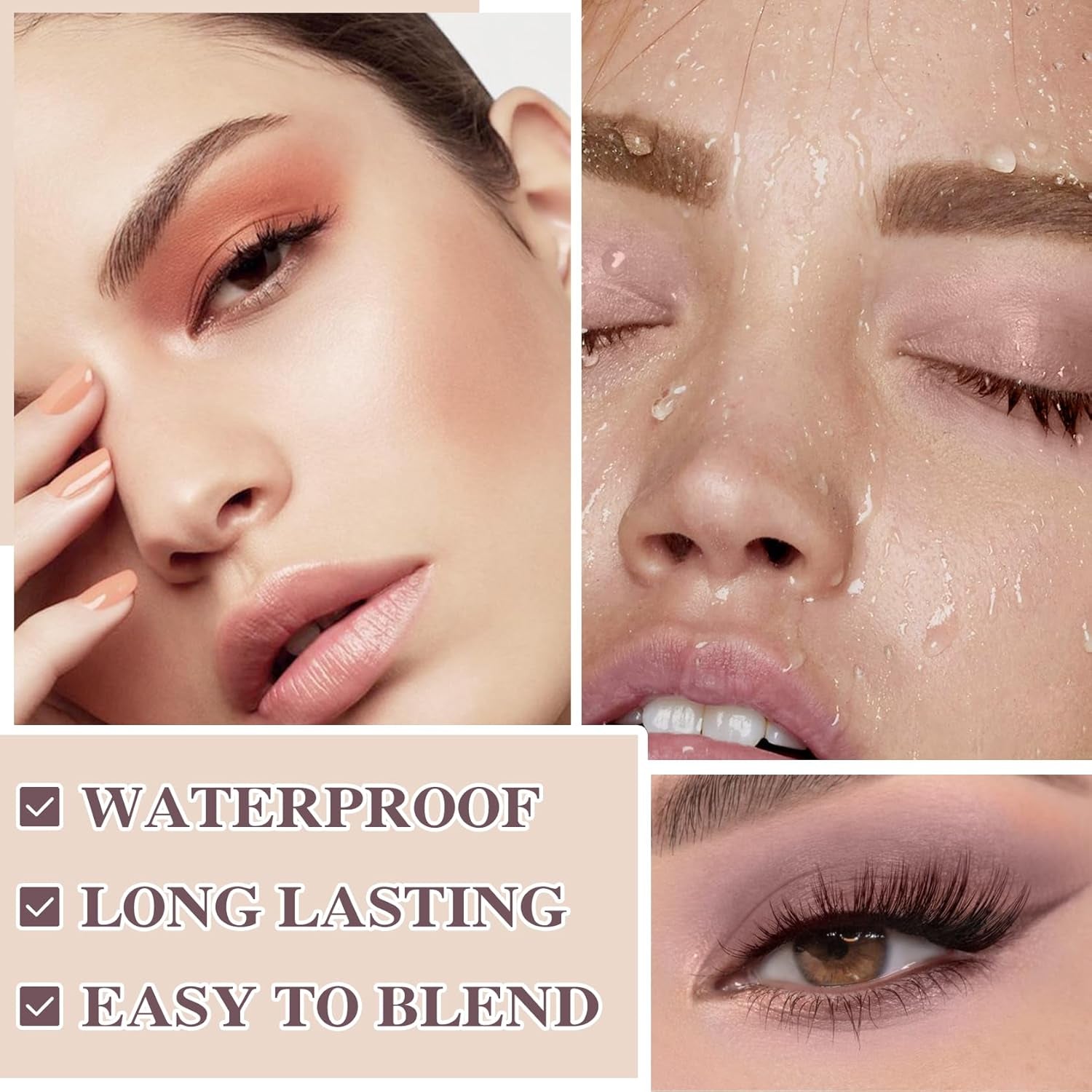 12 Colors Naked Eyeshadow Palette, Natural Nude Matte Pigment Eye Shadow Palette Makeup, with Brush, Long Lasting & Waterproof Smokey Professional Beauty Eye Makeup Kit（Matte）