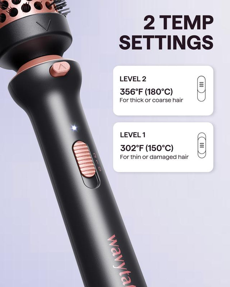 Wavytalk Multi-Curl 5-In-1 Ceramic Curling Wand Set, Fast Heat up Curling Wand from 1/2 to 1 1/4 Inch and a Thermal Brush, Dual Voltage Curling Iron