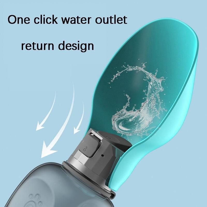 Portable Dog Water Bottle - 800 ML Capacity for Outdoor Walks